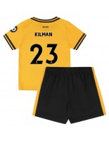 Wolves Max Kilman #23 Domácí dres pro děti 2024-25 Krátký Rukáv (+ trenýrky)